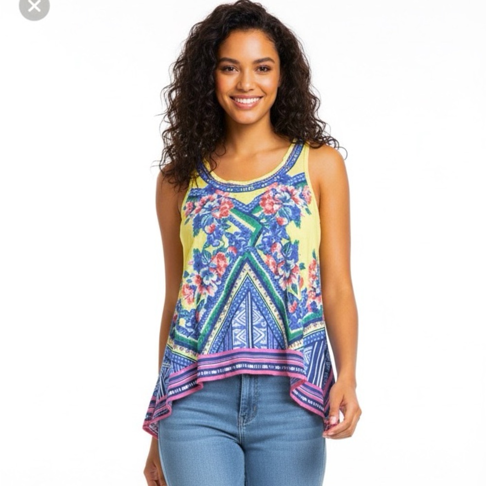 Women’s Multicolored Floral Tank Top